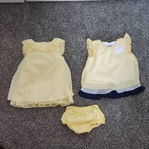 Small Wonders Yellow Baby Dress Set